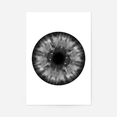 Eyeball Black And White Print