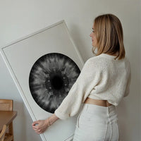 Eyeball Black And White Print