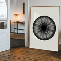 Eyeball Black And White Print