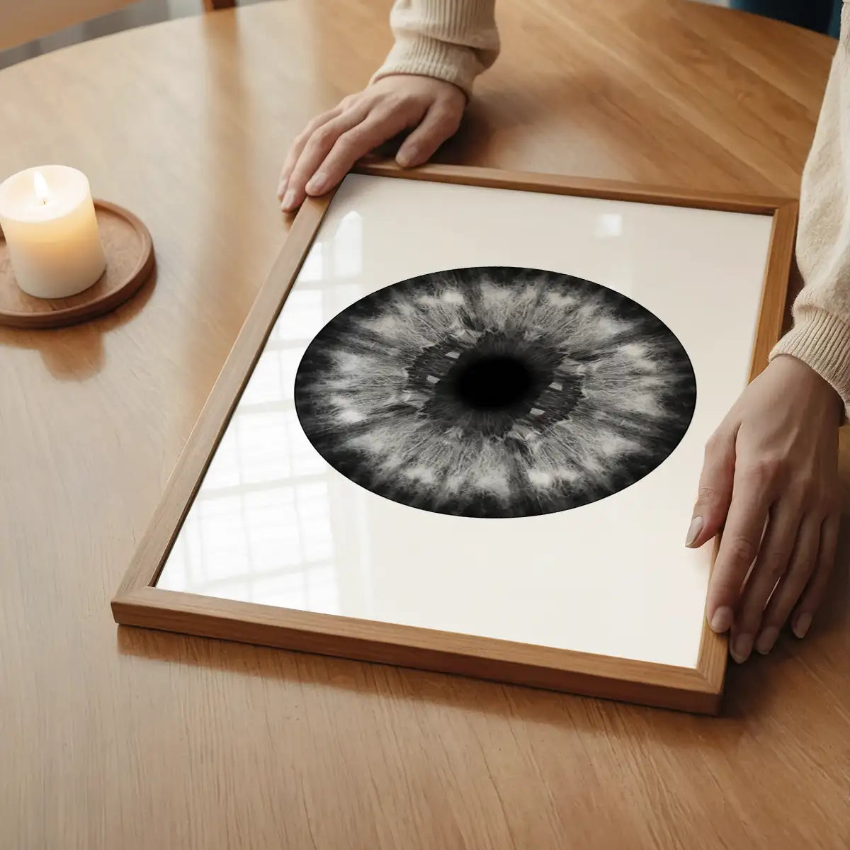 Eyeball Black And White Print