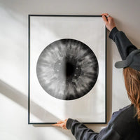Eyeball Black And White Print
