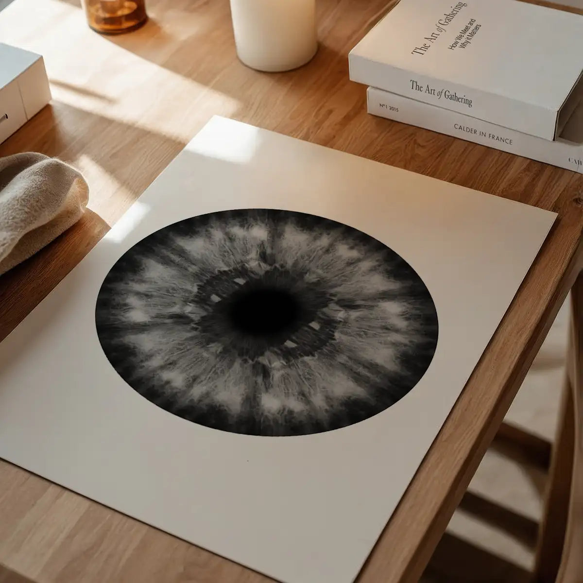 Eyeball Black And White Print