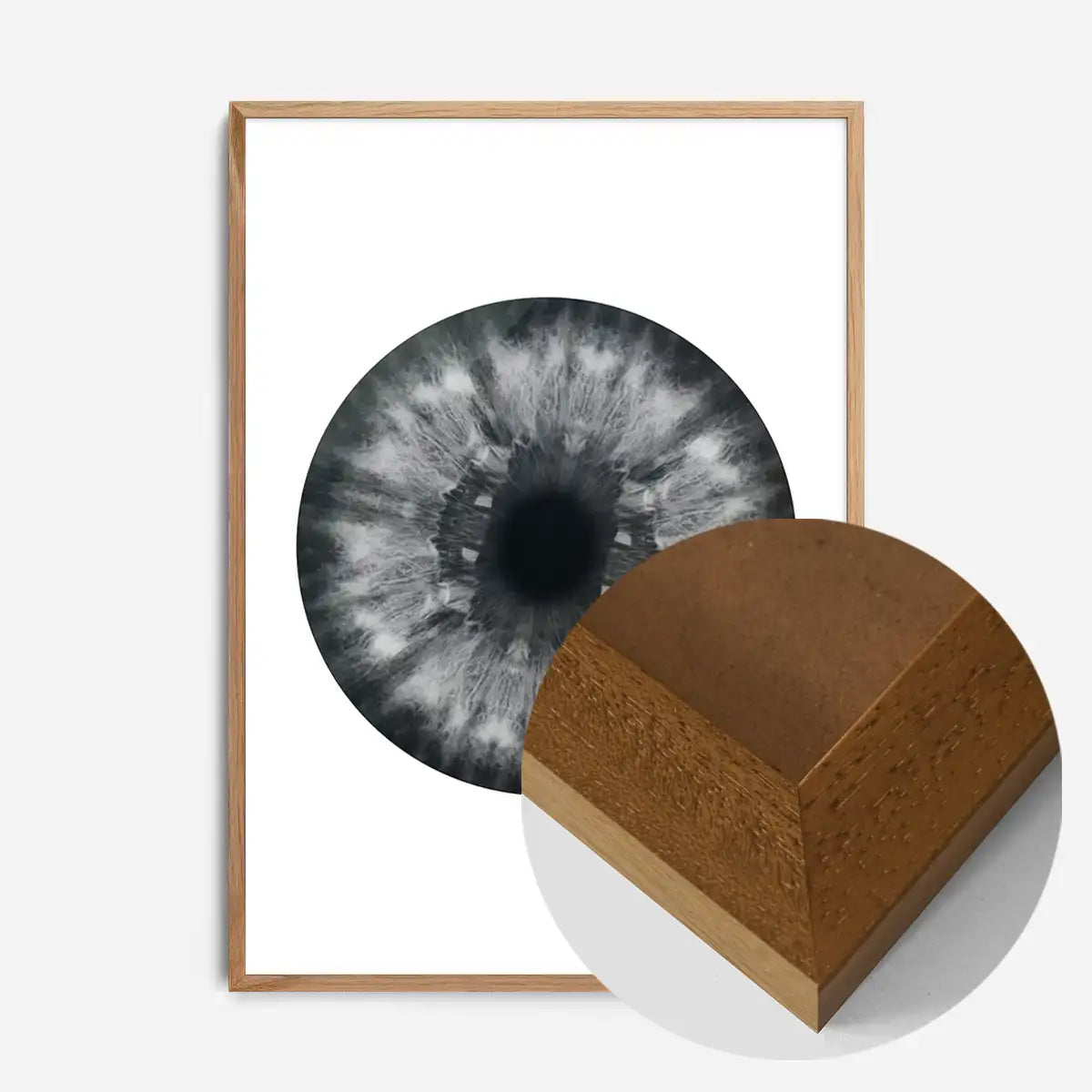 Eyeball Black And White Print