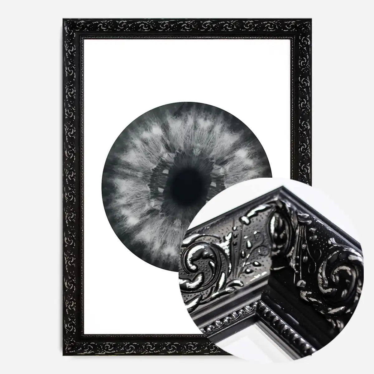 Eyeball Black And White Print