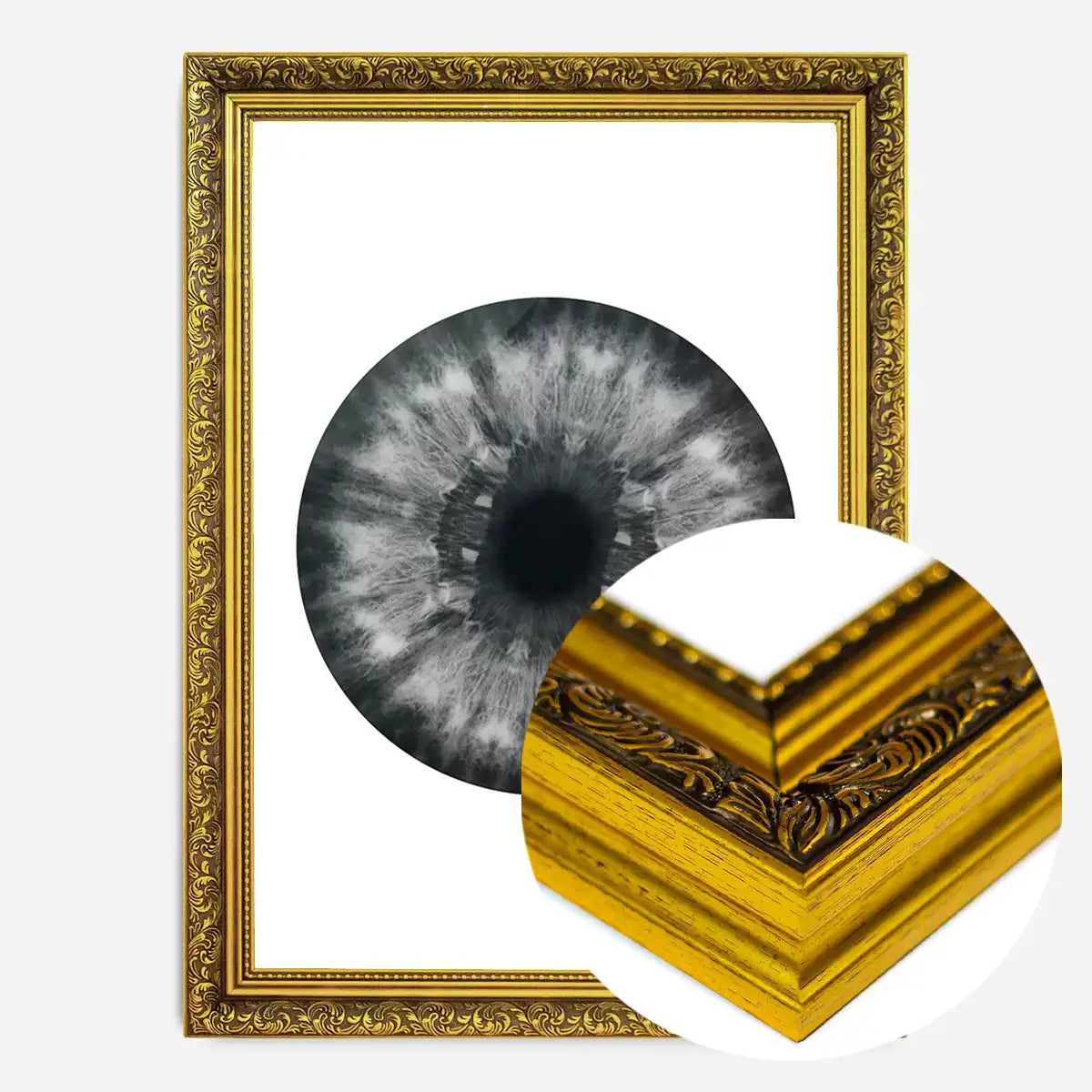 Eyeball Black And White Print