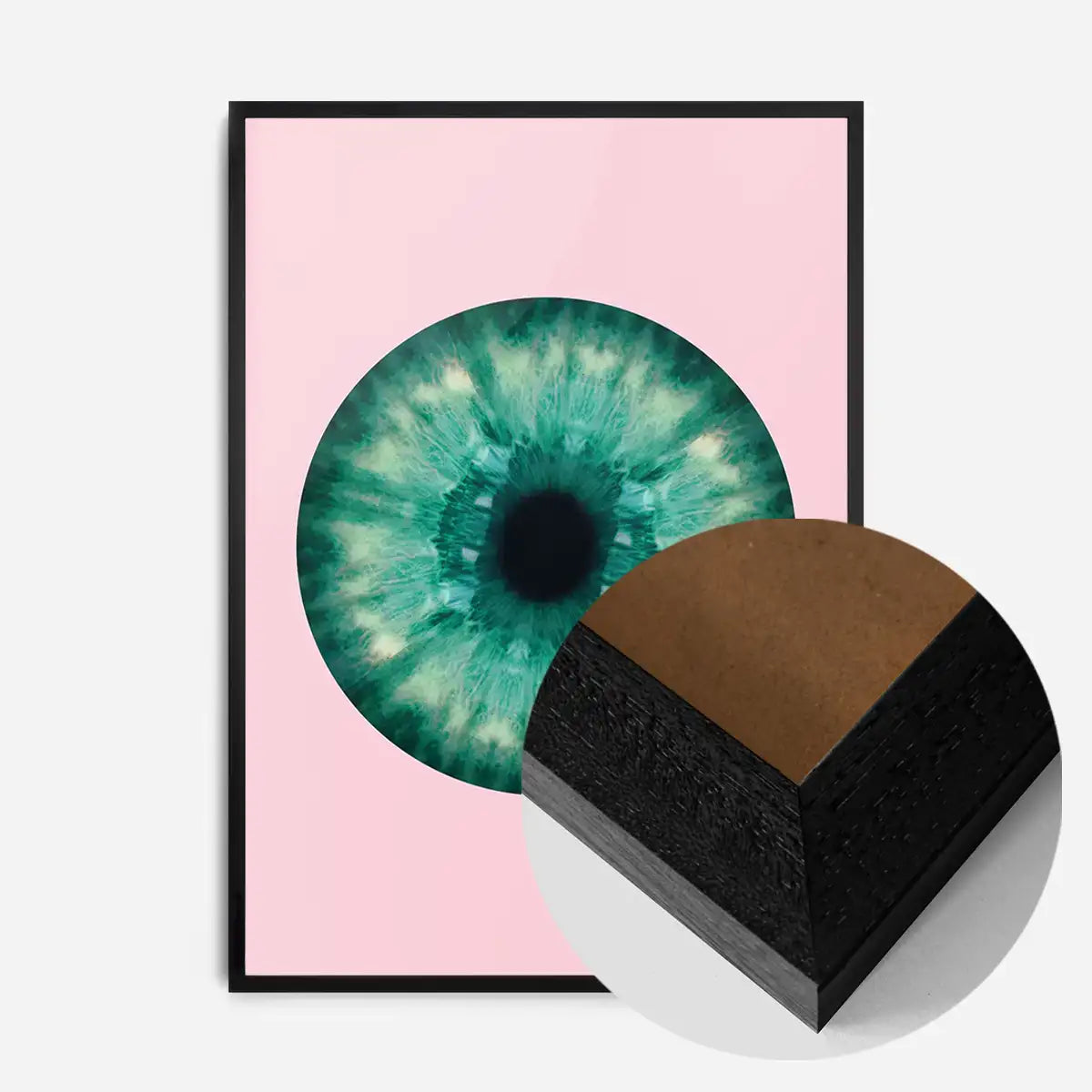 Eyeball Pink And Green Print