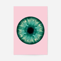 Eyeball Pink And Green Print