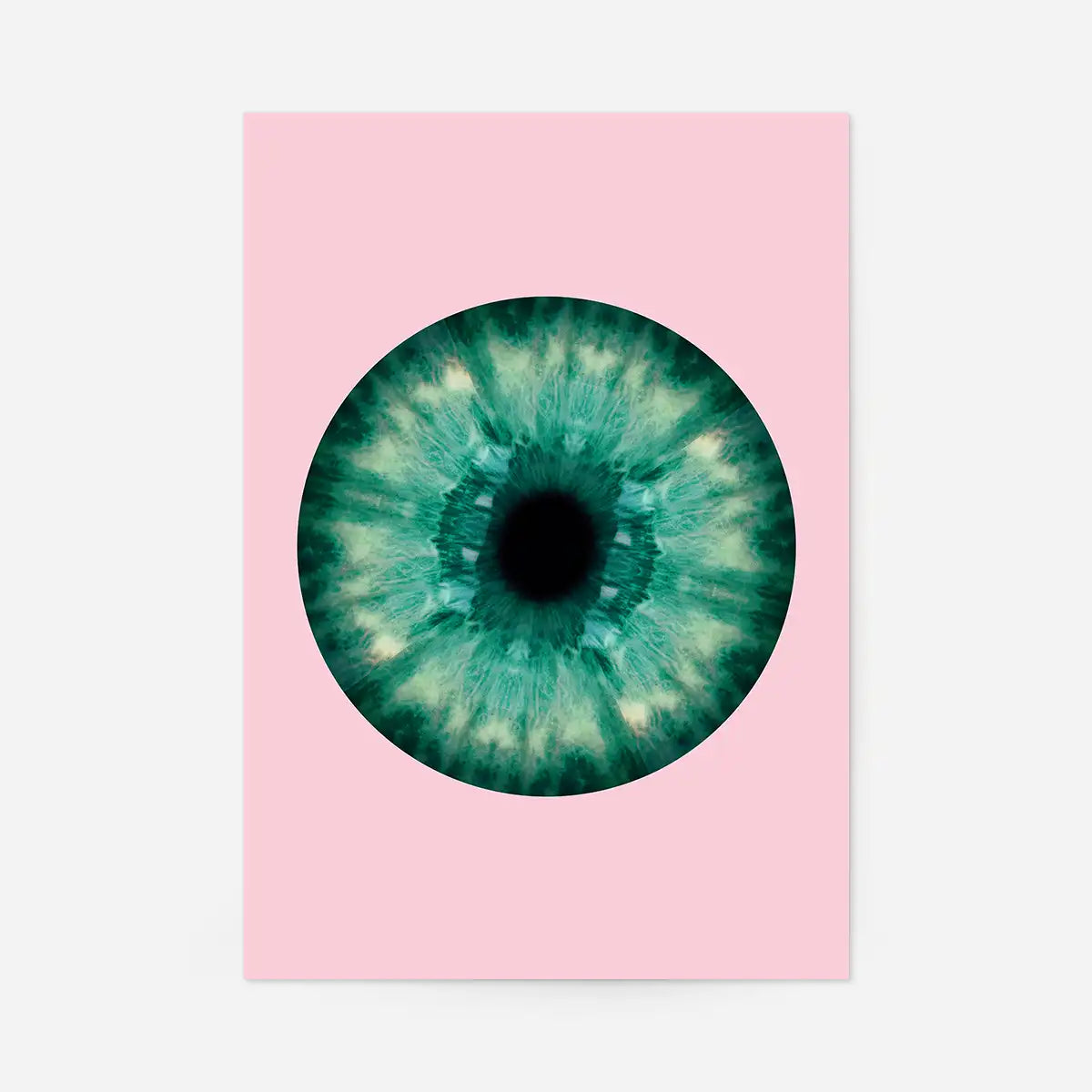 Eyeball Pink And Green Print