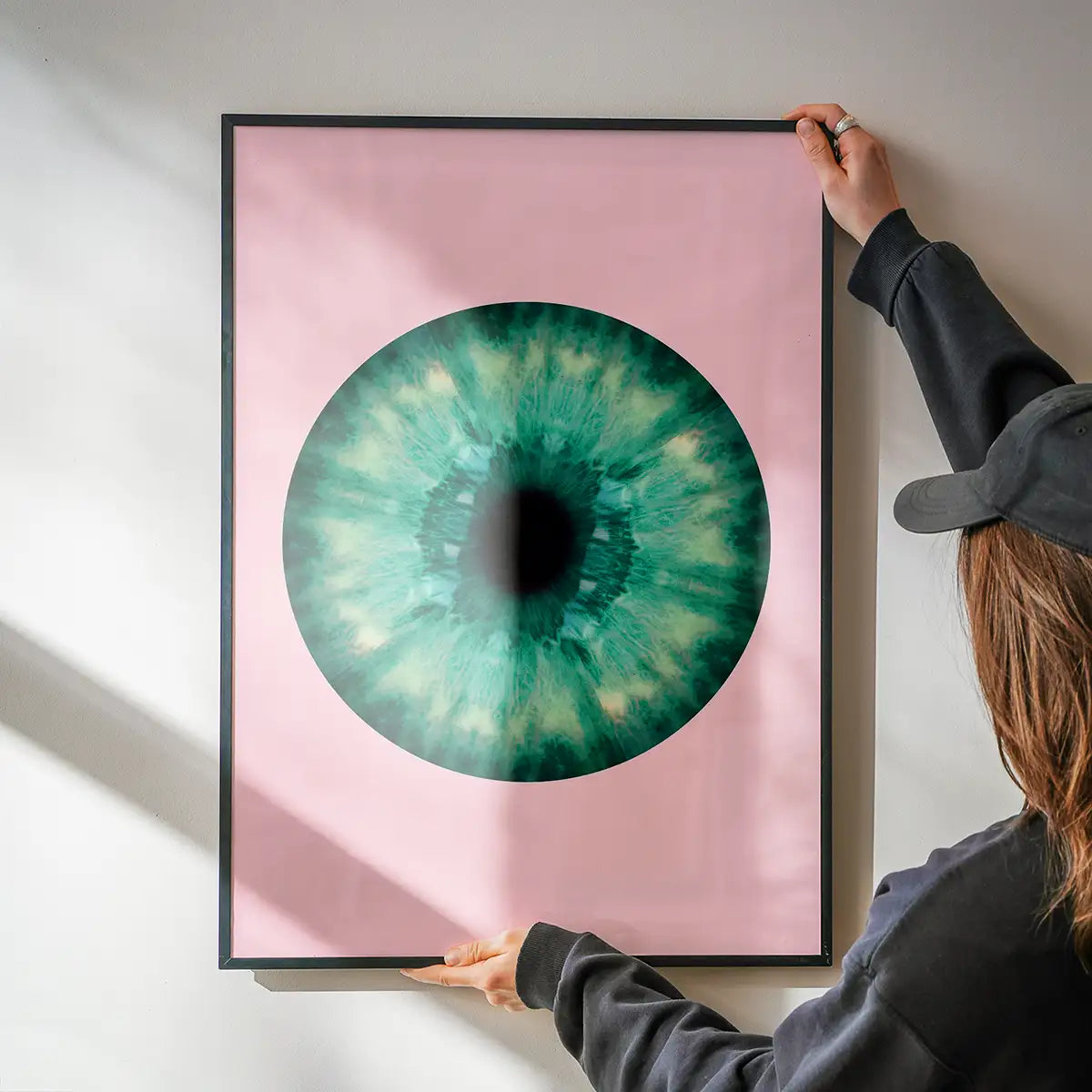 Eyeball Pink And Green Print