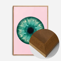 Eyeball Pink And Green Print