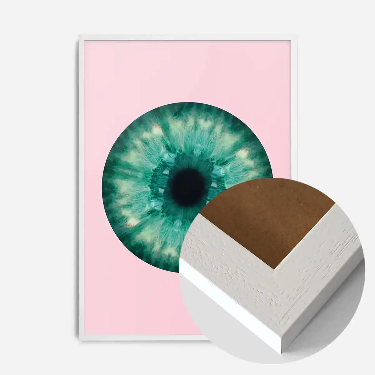 Eyeball Pink And Green Print