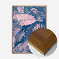 Foliage Pink and Blue Print