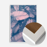 Foliage Pink and Blue Print