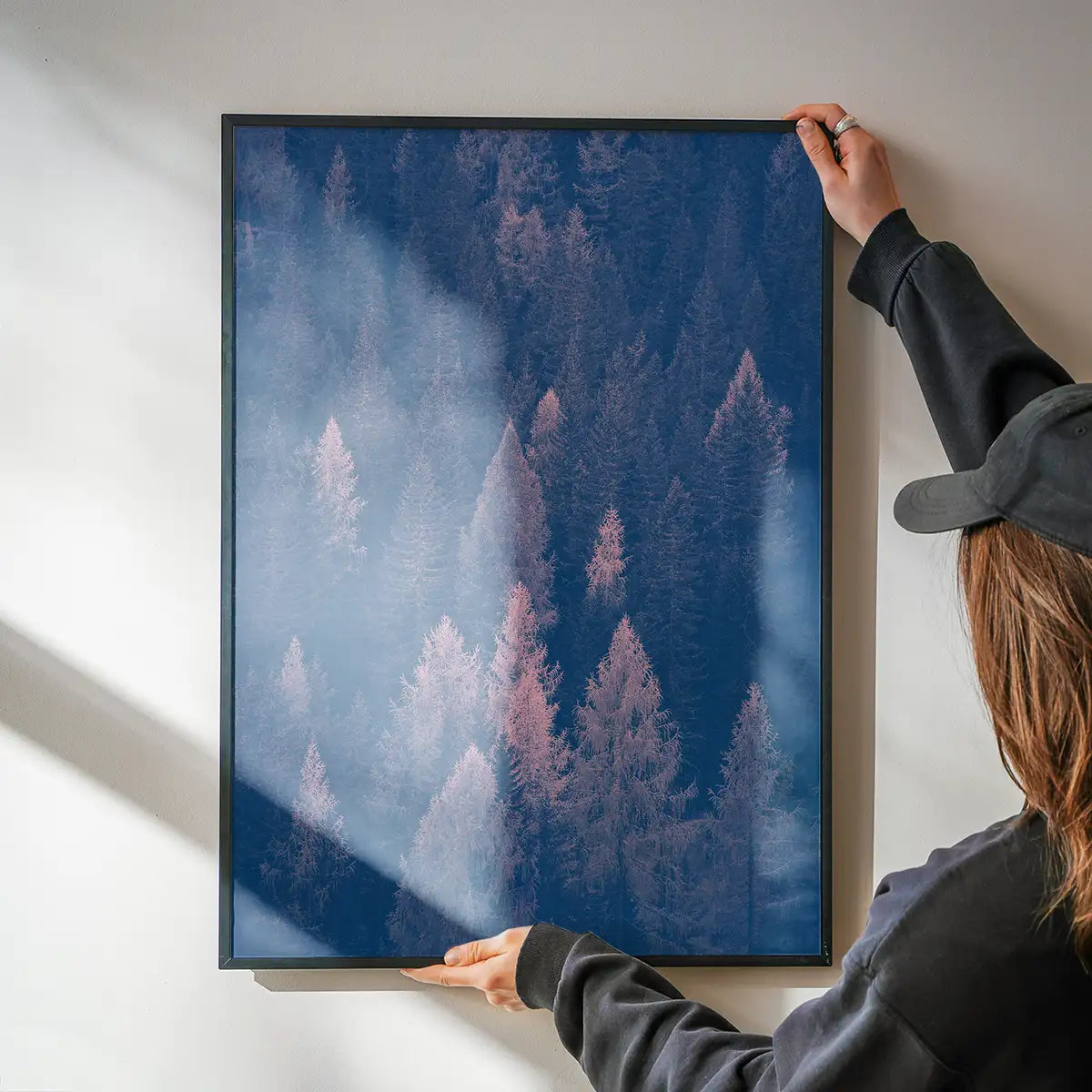 Forest Pink and Blue Print