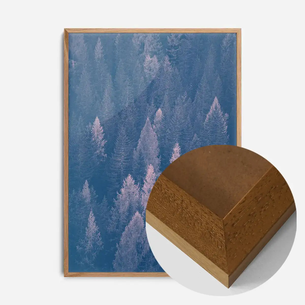 Forest Pink and Blue Print