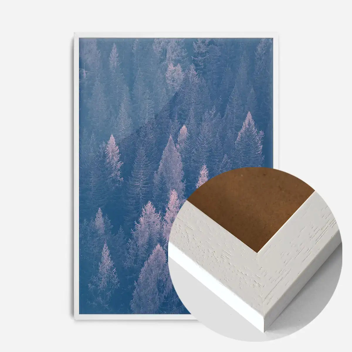 Forest Pink and Blue Print
