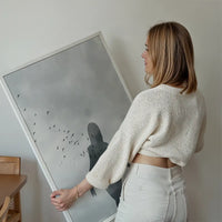 Girl With Birds Print