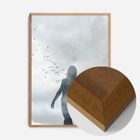 Girl With Birds Print