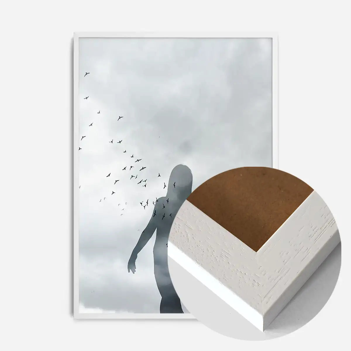 Girl With Birds Print