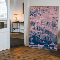 Glacier Pink and Blue Print