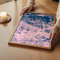 Glacier Pink and Blue Print
