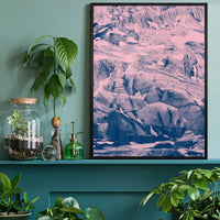Glacier Pink and Blue Print