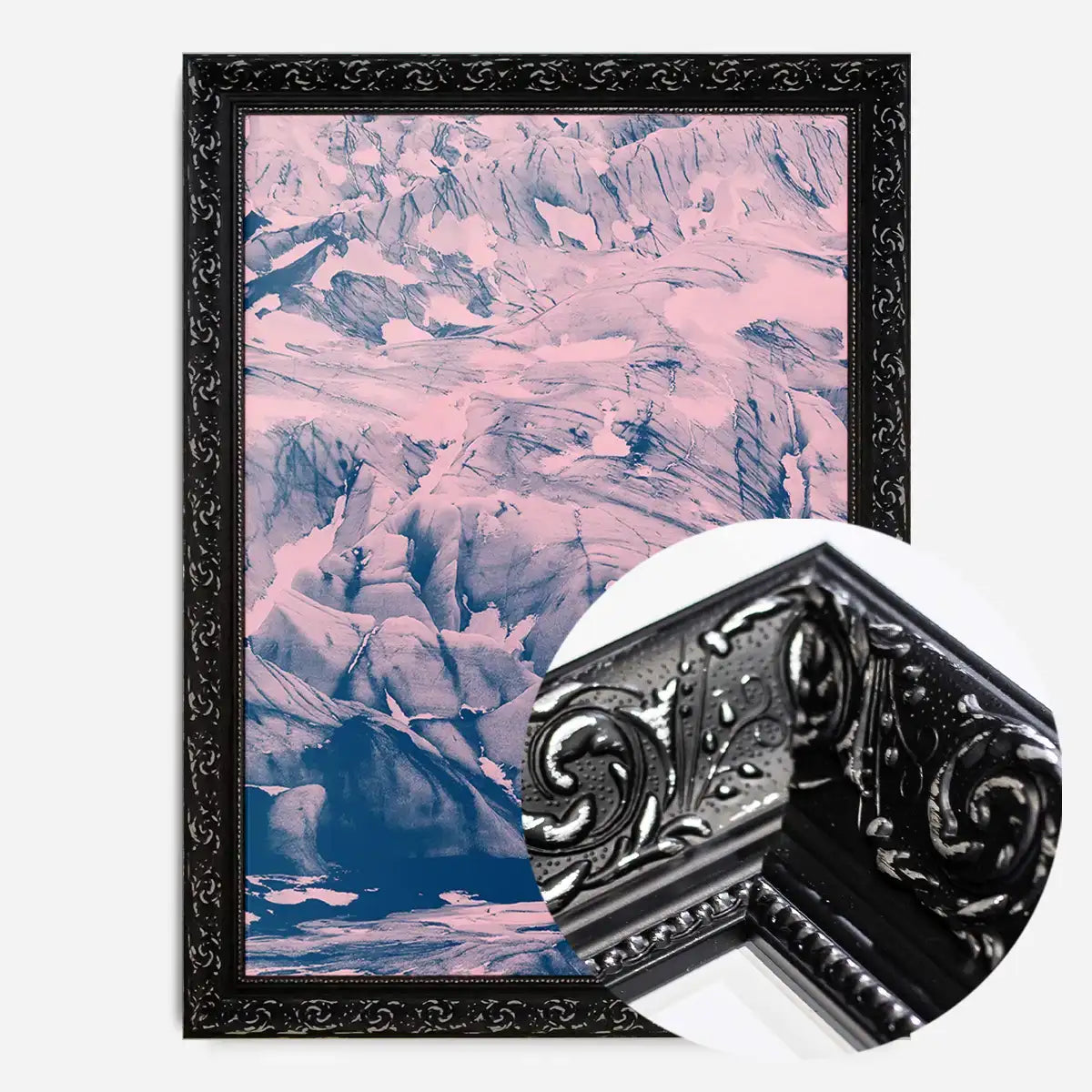 Glacier Pink and Blue Print
