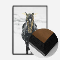 Gold Horse Print