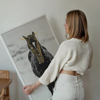 Gold Horse Print