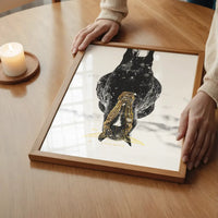 Gold Horse Print