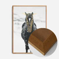 Gold Horse Print