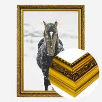 Gold Horse Print