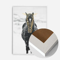 Gold Horse Print