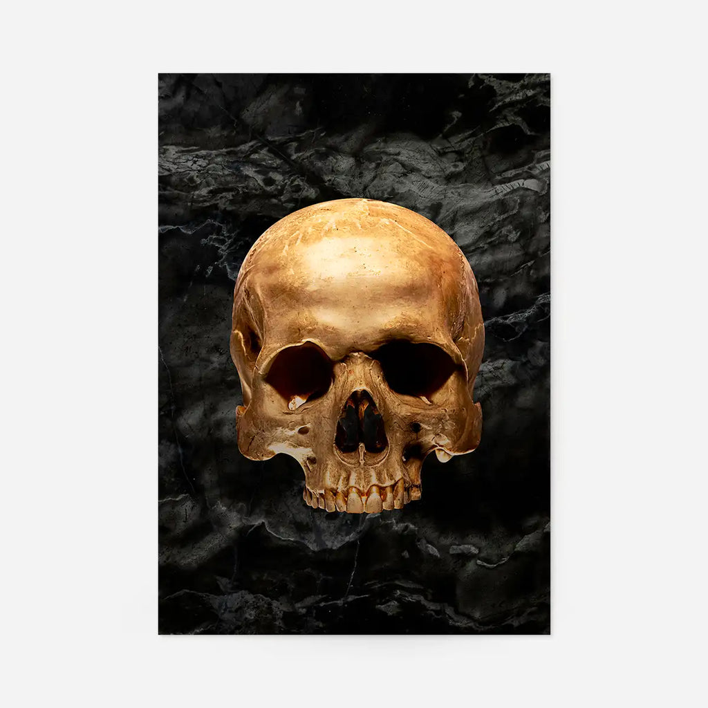 Skull Marble Print
