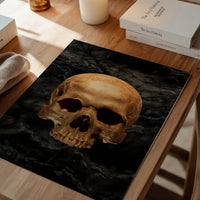 Gold Skull Marble Print