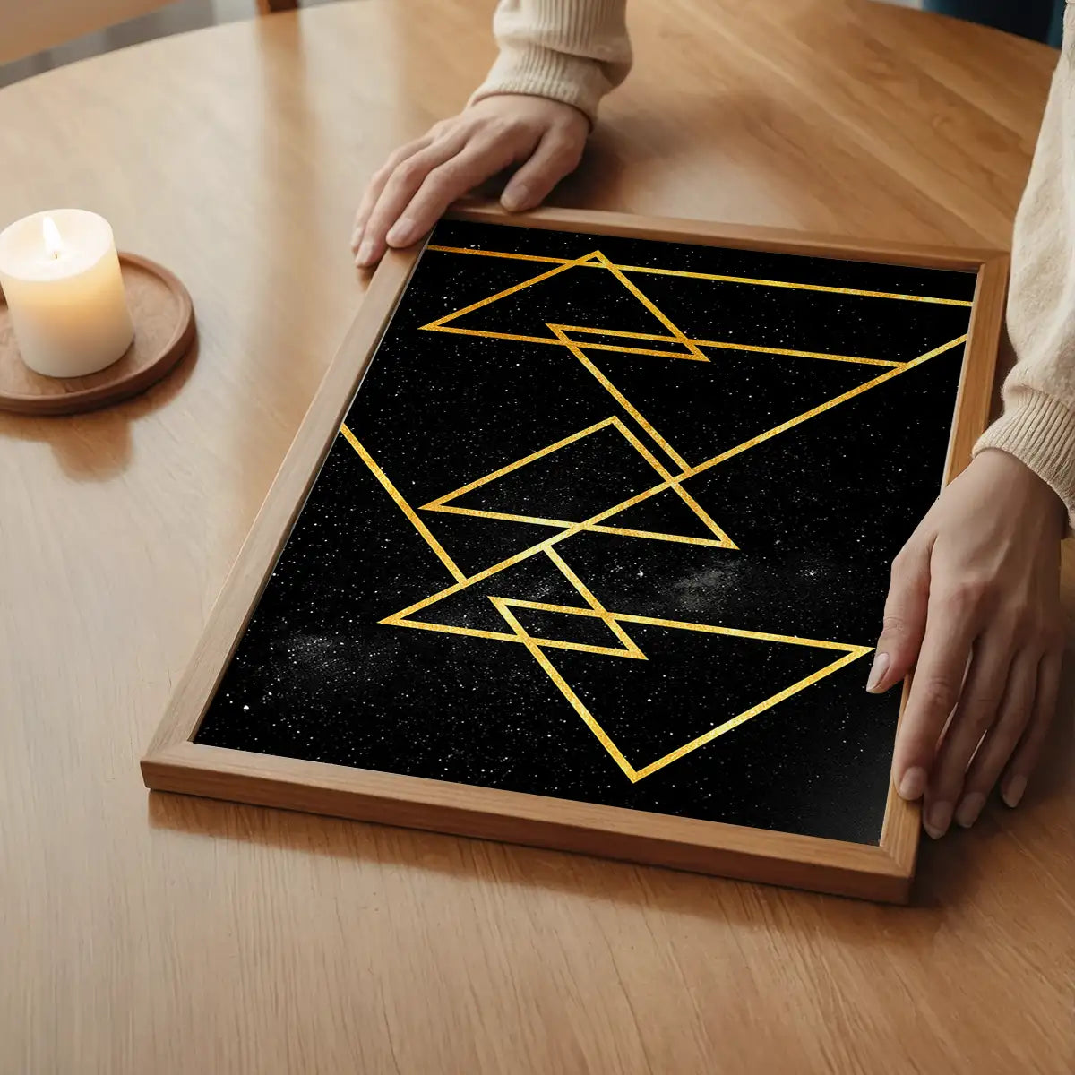 Golden Triangles Print