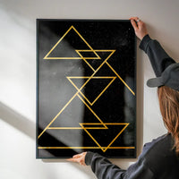 Golden Triangles Print