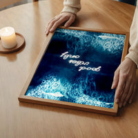 Good Vibes Only Ocean Neon Print