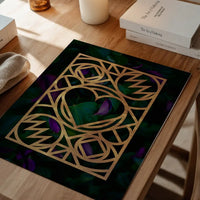 Graphic Heart Gold Print