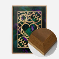 Graphic Heart Gold Print
