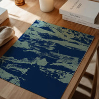Inky Blue Graffiti Print