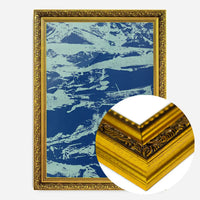Inky Blue Graffiti Print