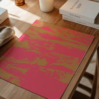 Inky Pink and Gold Graffiti Print