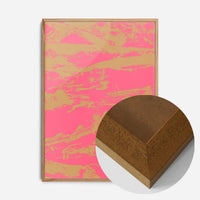 Inky Pink and Gold Graffiti Print