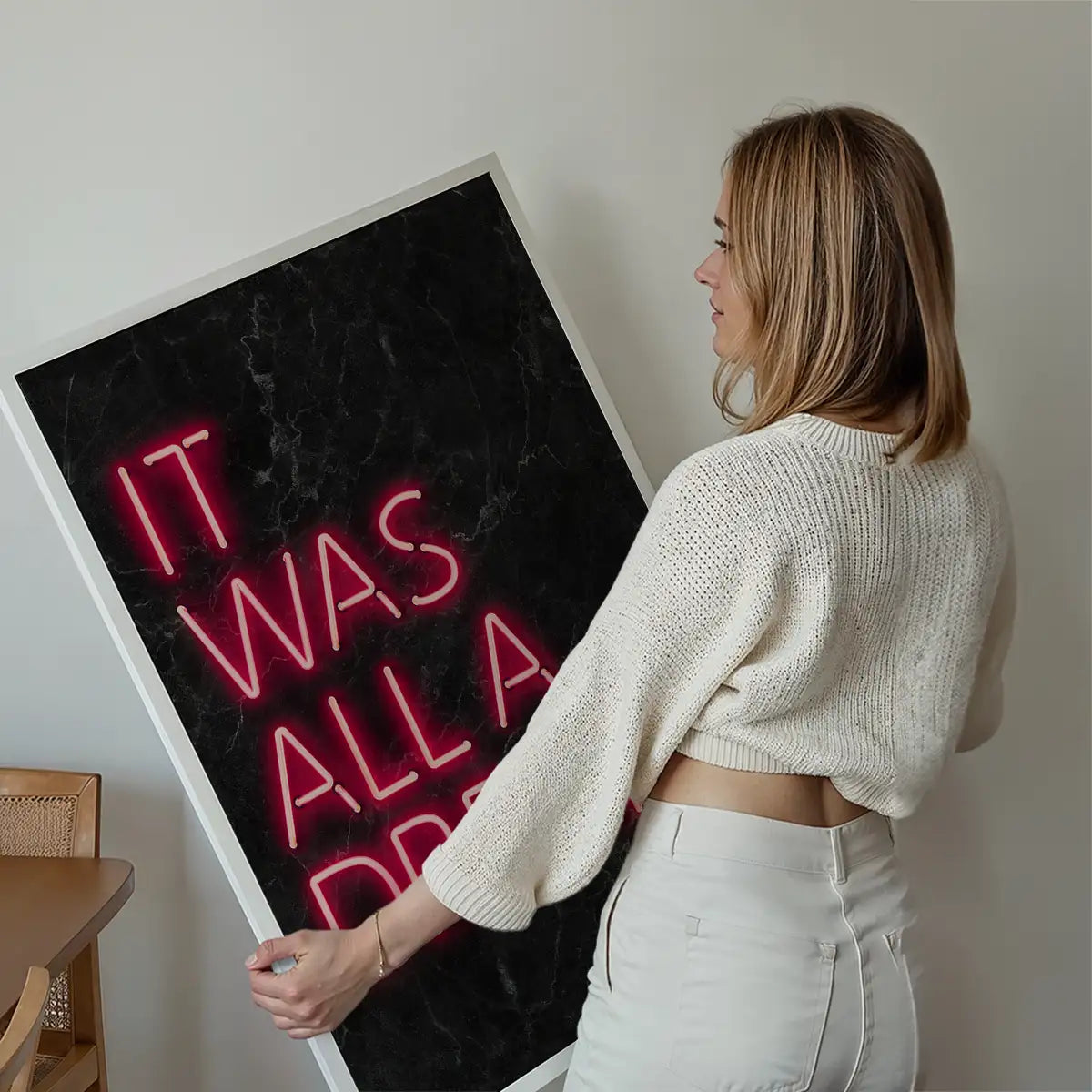 It Was All A Dream Neon Print