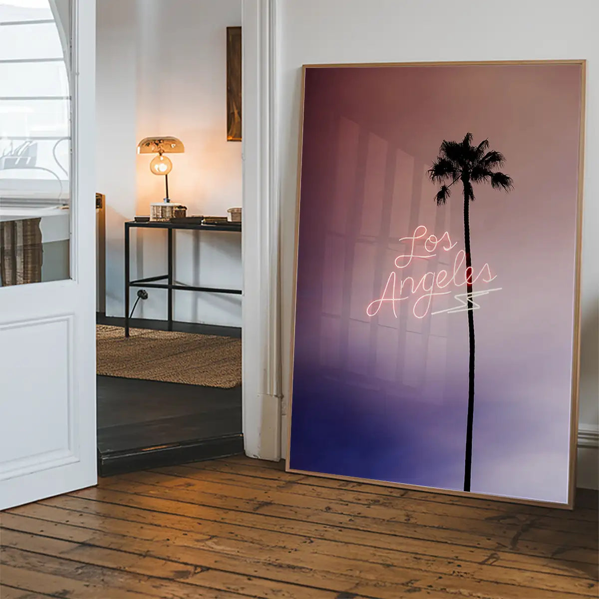 Los Angeles Palm Tree Neon Print
