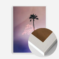 Los Angeles Palm Tree Neon Print