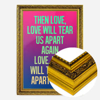 Love Will Tear Us Apart Lyrics Gradient Blend Print