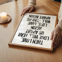 Love Will Tear Us Apart Lyrics White Grunge Print