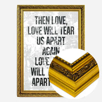 Love Will Tear Us Apart Lyrics White Grunge Print